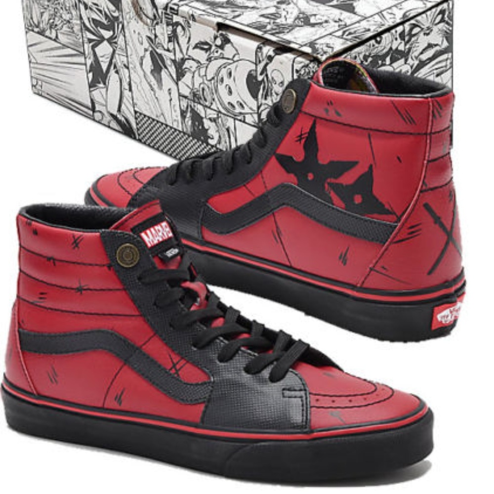 VANS SK8-HI Marvel Deadpool Limited Edition Unisex - Picture 1 of 4